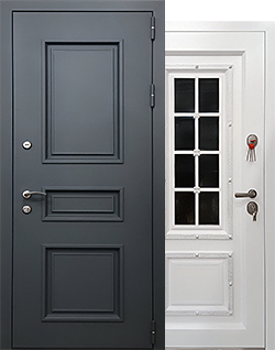 Каталог металлических дверей С металлобагетом